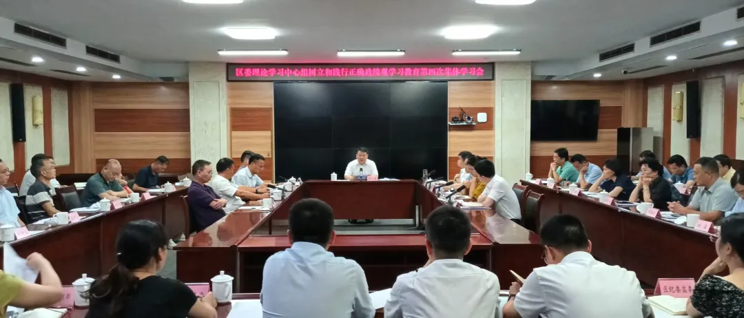 區委理論學習中心組樹立和踐行正確政績觀學習教育第四次集體學習會舉行