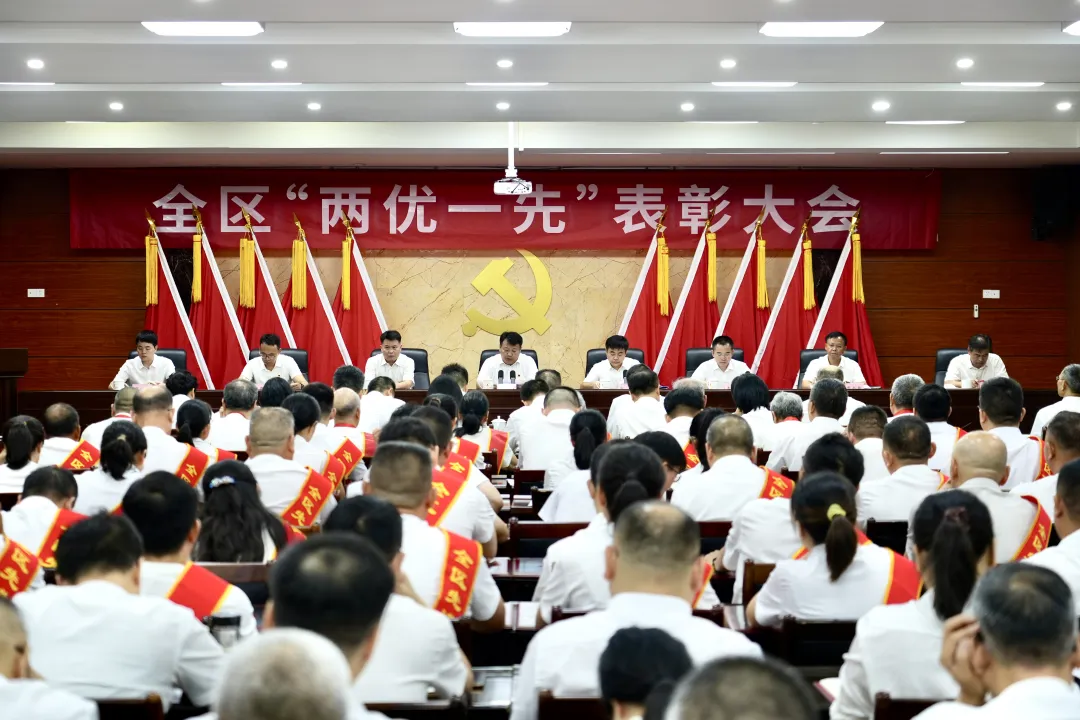 全區“兩優一先”表彰大會召開