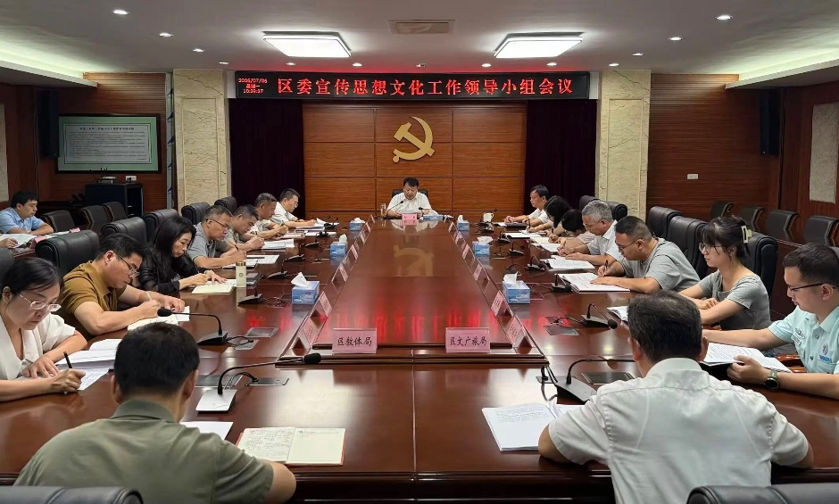 區委宣傳思想文化工作領導小組會議召開